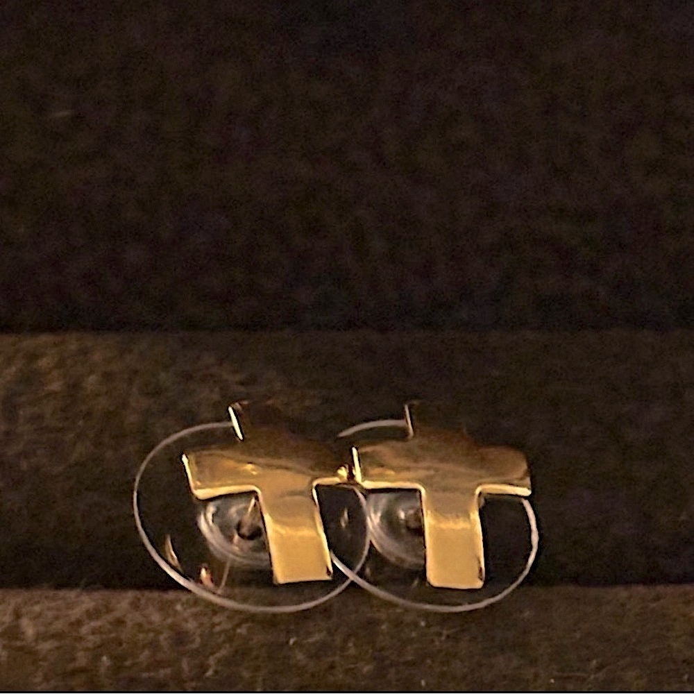 Macy’s Cross Stud Earrings - Picture 2 of 5